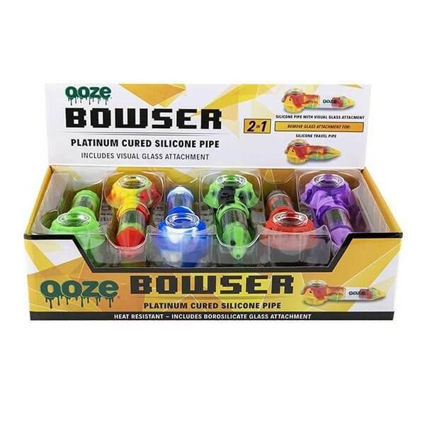 Ooze Bowser Silicone Glass Pipe - 12pc Display thumbnail