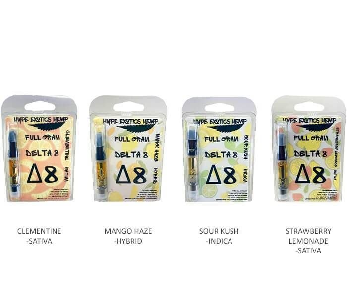 Hype Exotics Hemp D8 Cartridge - 1g thumbnail