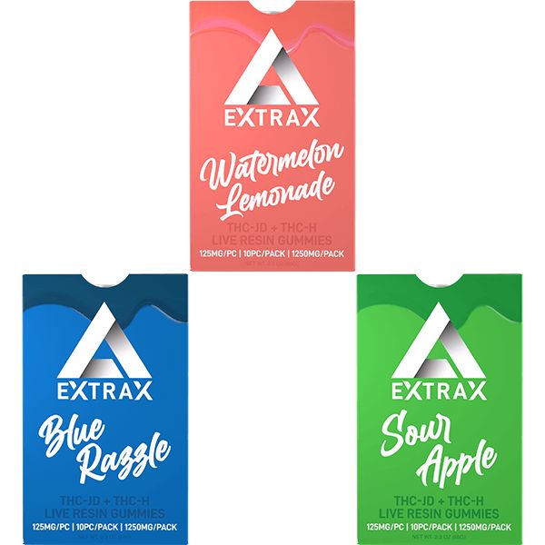 Delta Extrax Lights Out Gummies - 1250mg 10ct Pouch thumbnail