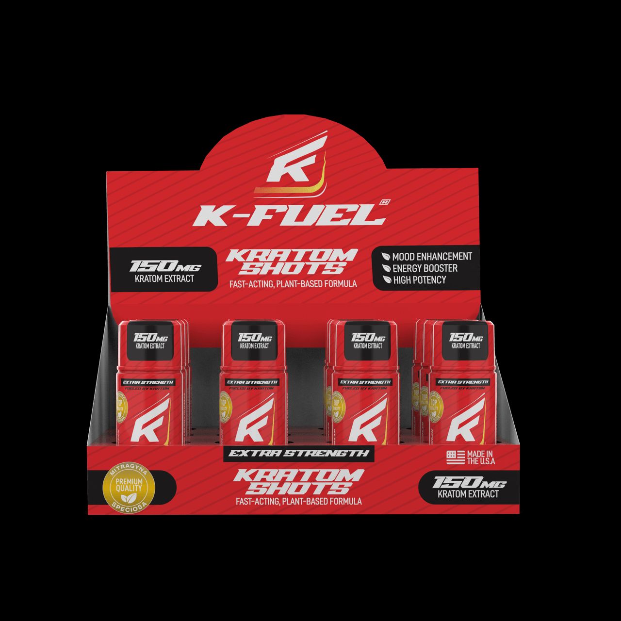 K-Fuel Kratom Shots 75mg - 12pc Display thumbnail