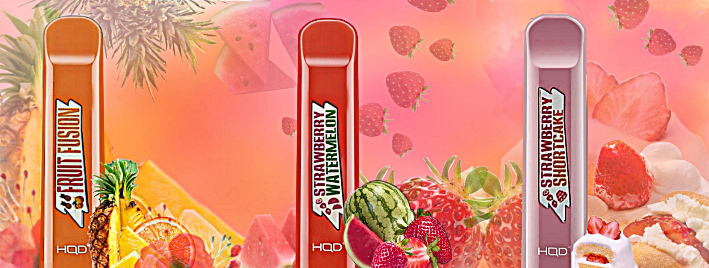 New HQD Cuvie Flavors - Strawberry Shortcake, Strawberry Watermelon & Fruit Fusion - December 2020