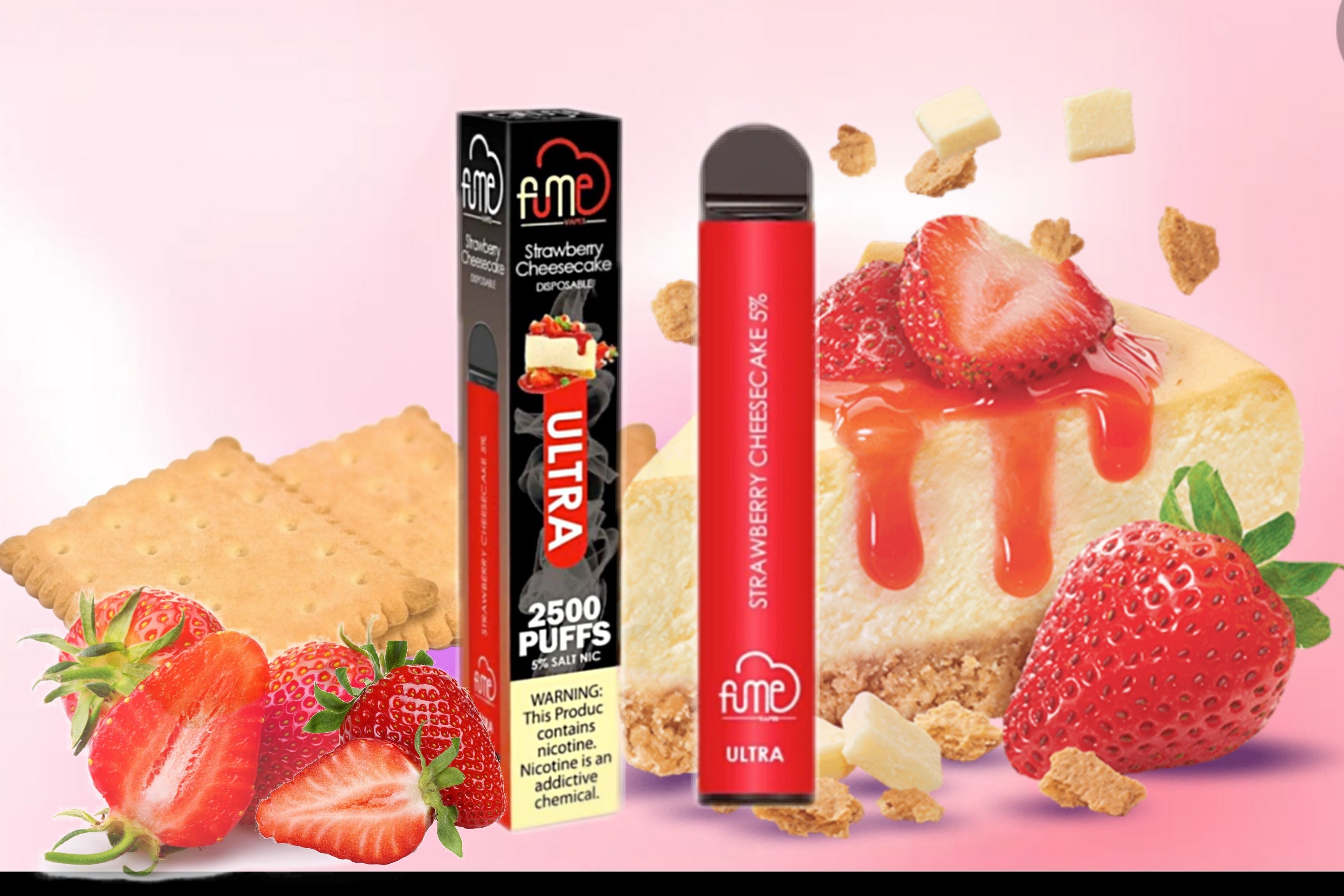 Fume Ultra Vape - Strawberry Cheesecake Flavor - July 2021