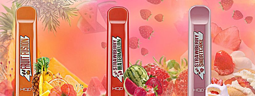 New HQD Cuvie Flavors - Strawberry Shortcake, Strawberry Watermelon & Fruit Fusion - December 2020